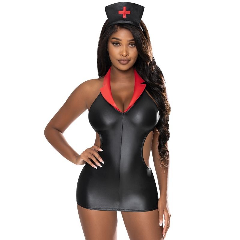 Exposed Lingerie Sexy Night Nurse Costume by Magic Silk - Fancy Dress Ups