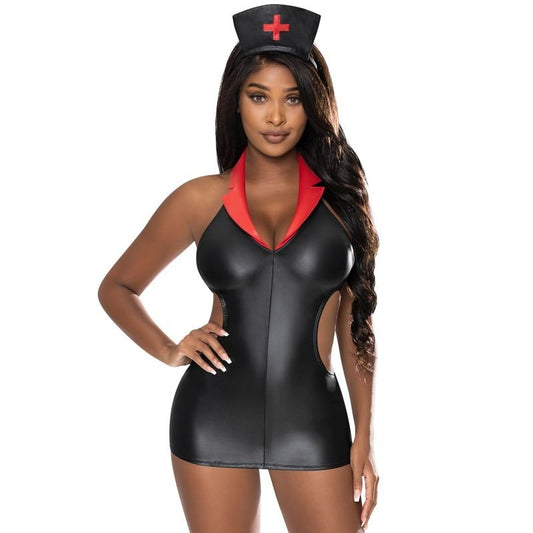 Exposed Lingerie Sexy Night Nurse Costume by Magic Silk - Fancy Dress Ups