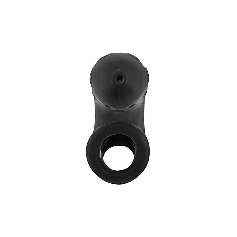 Oxballs Airlock Air Lite Vented Male Chastity Device Black Ice - Male Chastity