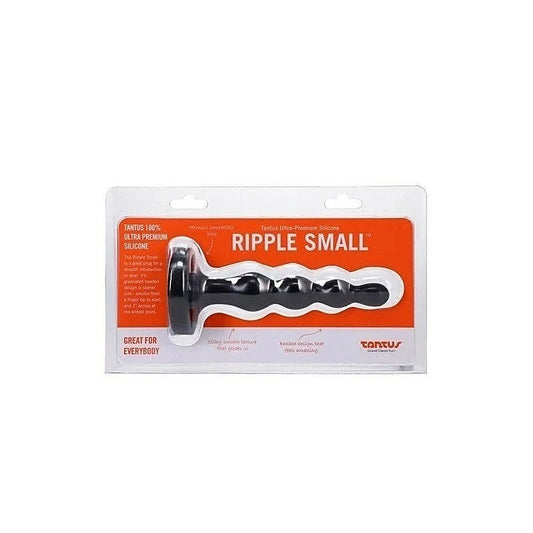 Tantus Ripple Small Anal Beads Onyx