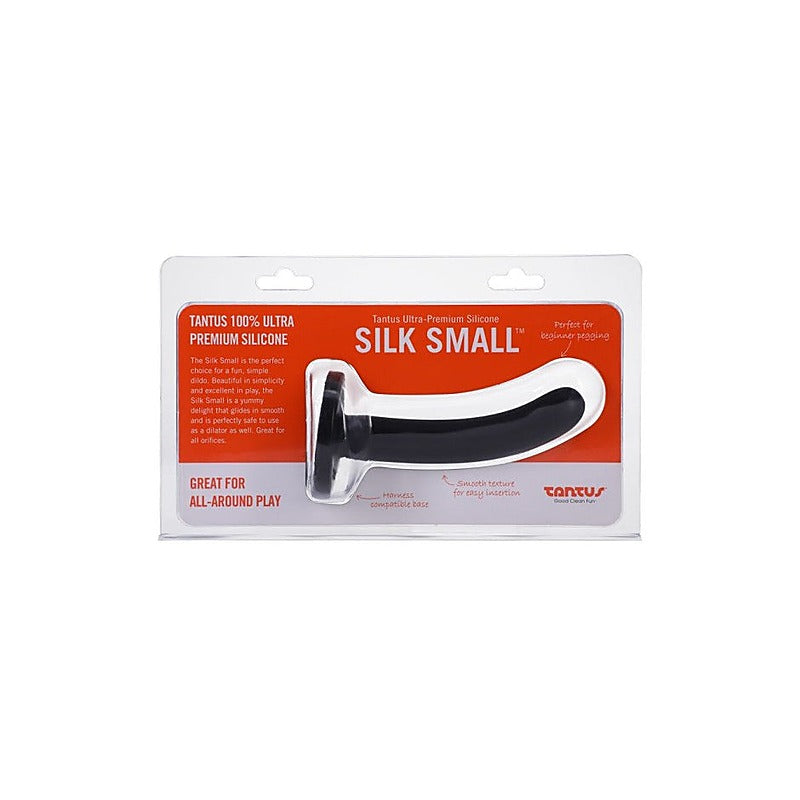 Tantus Silk Silicone Dildo Small Onyx - Realistic Dildos
