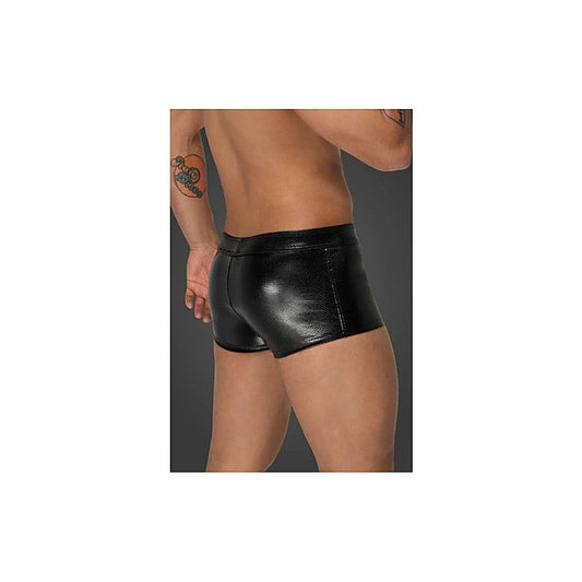 Noir Handmade Snake Wetlook Mens Fetish Wear Short Shorts