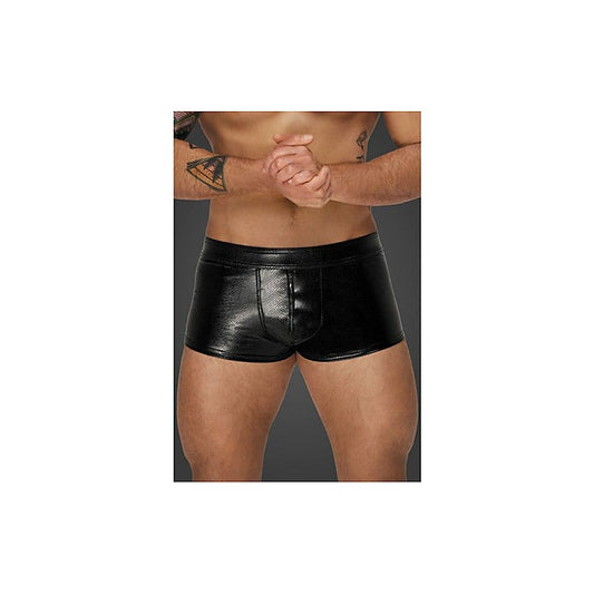 Noir Handmade Snake Wetlook Mens Fetish Wear Short Shorts