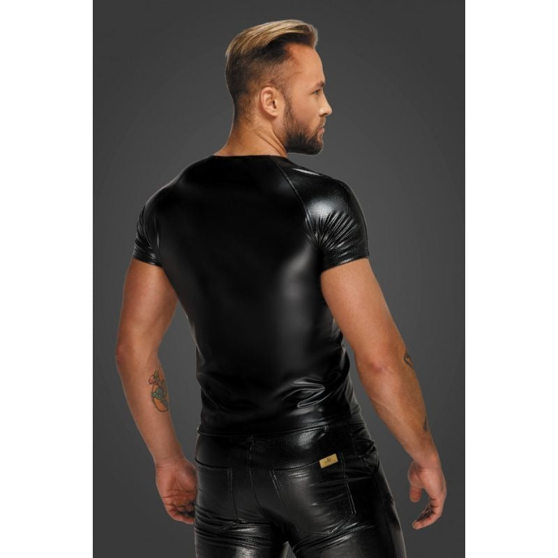 Wetlook Men's T-Shirt with Snake Sleeves by Noir Handmade - His Fetish