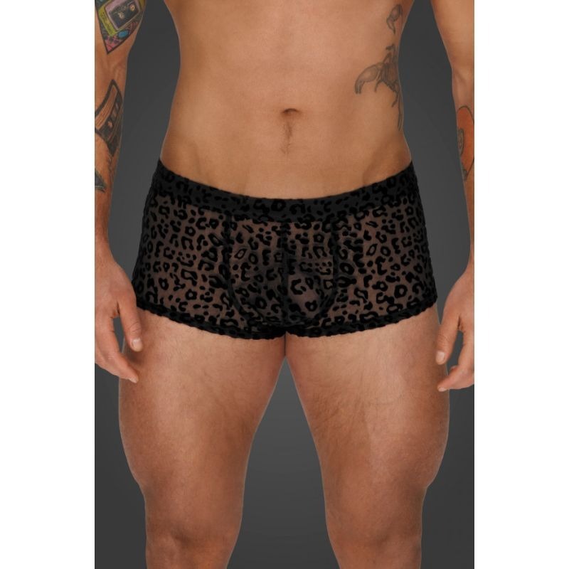 Leopard Flock Shorts by Noir Handmade - His Fetish