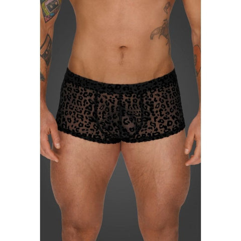 Leopard Flock Shorts by Noir Handmade - His Fetish