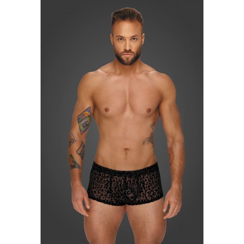 Leopard Flock Shorts by Noir Handmade - His Fetish