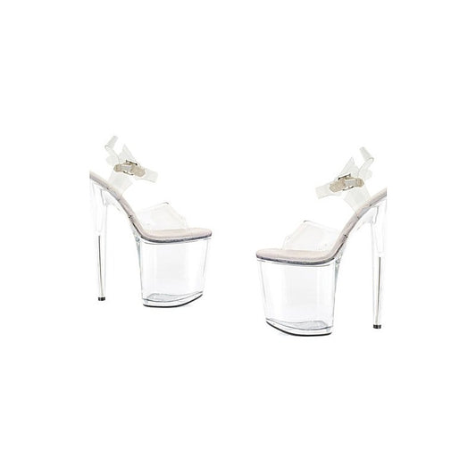 Ellie Shoes 8 Inch Platform Sandal Clear - Womens Footwear