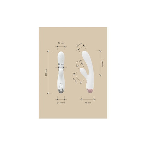 Pada Rabbit and G-Spot Pulsing Vibrator by Drywell - Rabbit Vibrators