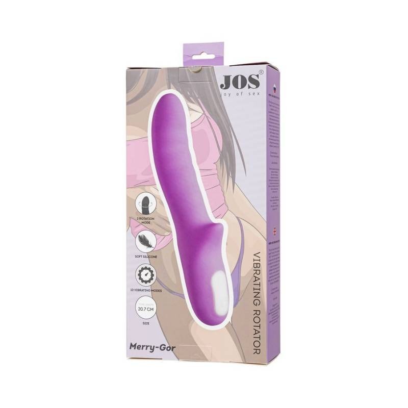 JOS Merry Gor Rotating Shaft Vibrator Violet by ToyFa - G-Spot Vibrators