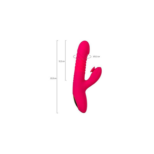 JOS Seri Thrusting Rabbit Vibrator With Clitoral Stimulator - Rabbit Vibrators