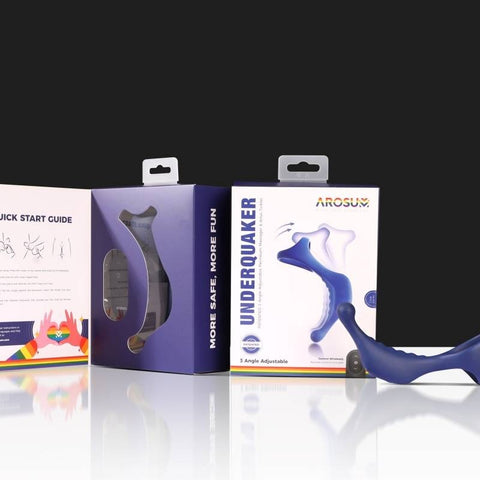 Underquaker Vibrating Anal Plug With Cock Ring by Arosum - Butt Plugs