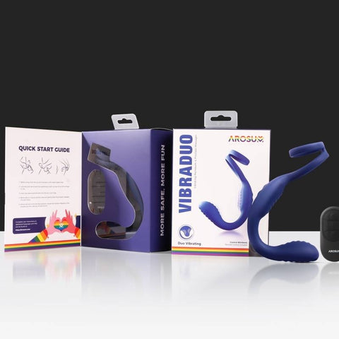 VibraDuo Vibrating Anal Probe & Perineum Stimulator - Butt Plugs