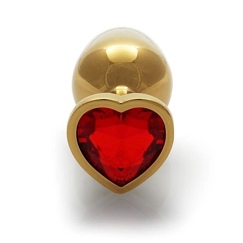 OUCH! Heart Gem Butt Plug - Small by Shots Toys - Butt Plugs