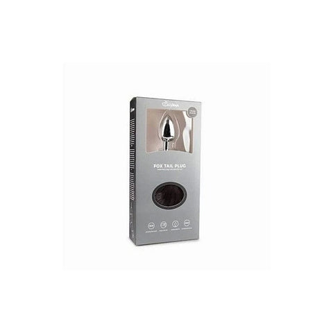 Fetish Collection Fox Tail No 4 Silver Anal Plug by Easytoys - Butt Plugs