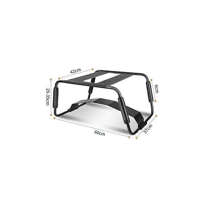 Daytona Sex Chair With Adjustable Height & Arch Bridge Black - Sex Furniture