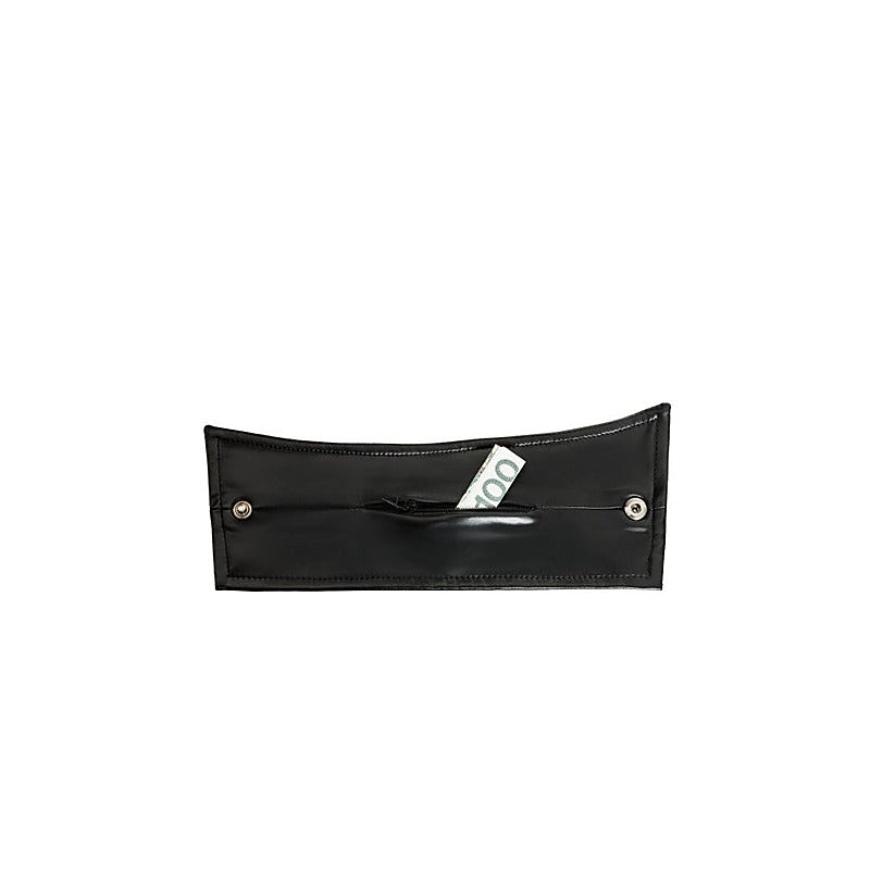 Mens Wrist Wallet Pair With Hidden Zipper by Noir Handmade - His Fetish
