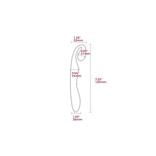 Arosum G Snuggle Ultrasoft Sprout Shaped Unisex Rechargeable G Spot Vibrator - G-Spot Vibrators