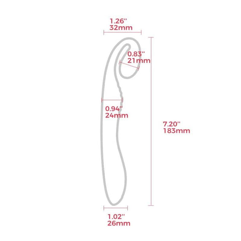 G Snuggle Ultrasoft Sprout Shaped Vibrator by Arosum - G-Spot Vibrators