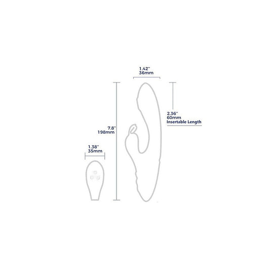 Arosum G Rabbit Rotating G Spot & Clitoral Vibrator - Rabbit Vibrators
