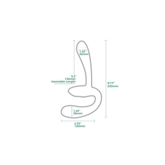 Arosum Sapphi Detachable Strapless Strap On Double Vibrator - Strap On Sextoys