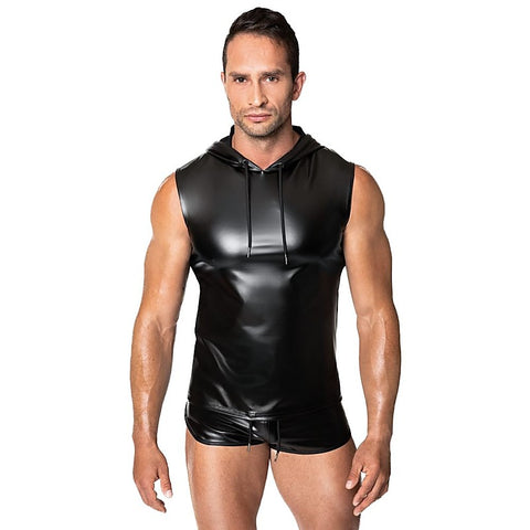 Frenzy Sleeveless Hoodie by Noir Handmade - His Fetish