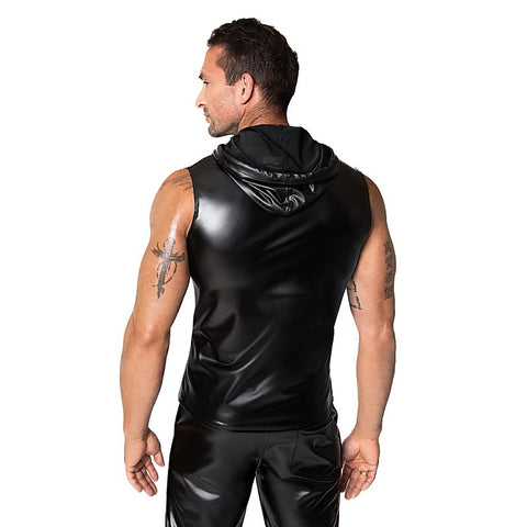 Frenzy Sleeveless Hoodie by Noir Handmade - His Fetish
