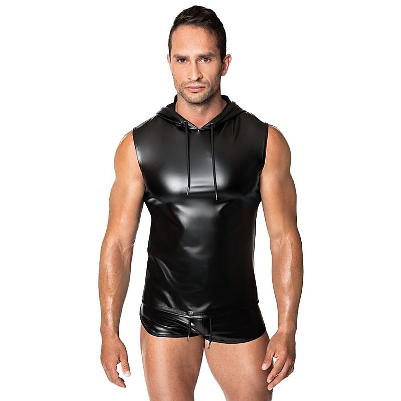 Frenzy Sleeveless Hoodie by Noir Handmade - His Fetish