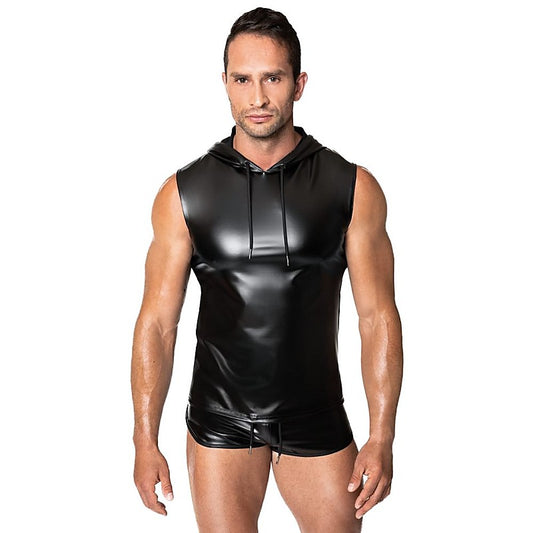 Frenzy Sleeveless Hoodie by Noir Handmade - His Fetish
