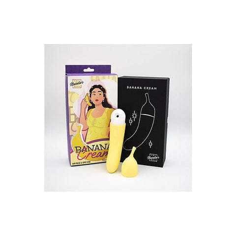 Banana Cream Air Pulse G Spot Vibrator by Natalies Toy Box - Clit Ticklers and Pulsators