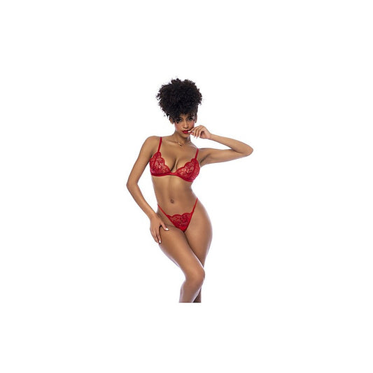 3 Piece Bralette, Garter Belt and Thong Set by Mapale - Bras and Bra Sets