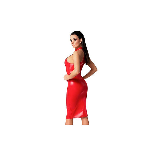 Noir Handmade Orgia Womens Midi Dress Red - Her Fetish