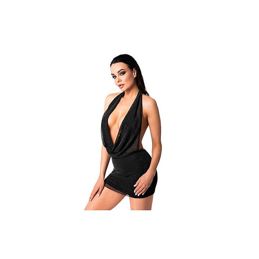 Noir Handmade Luminara Mini Sexy Dress - Her Fetish