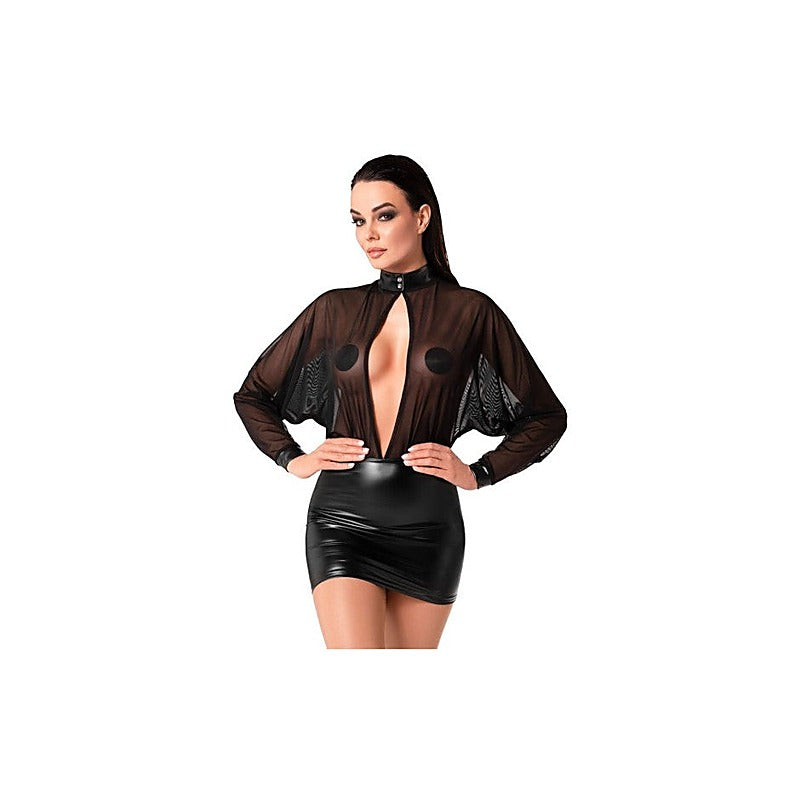 Noir Handmade Opium Womens Sexy Mini Dress - Her Fetish