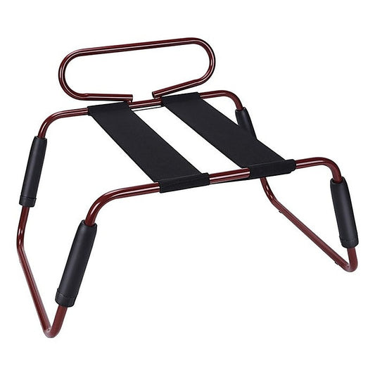 Daytona Adjustable Height Sex Chair With Handle Burgundy - Sex Furniture