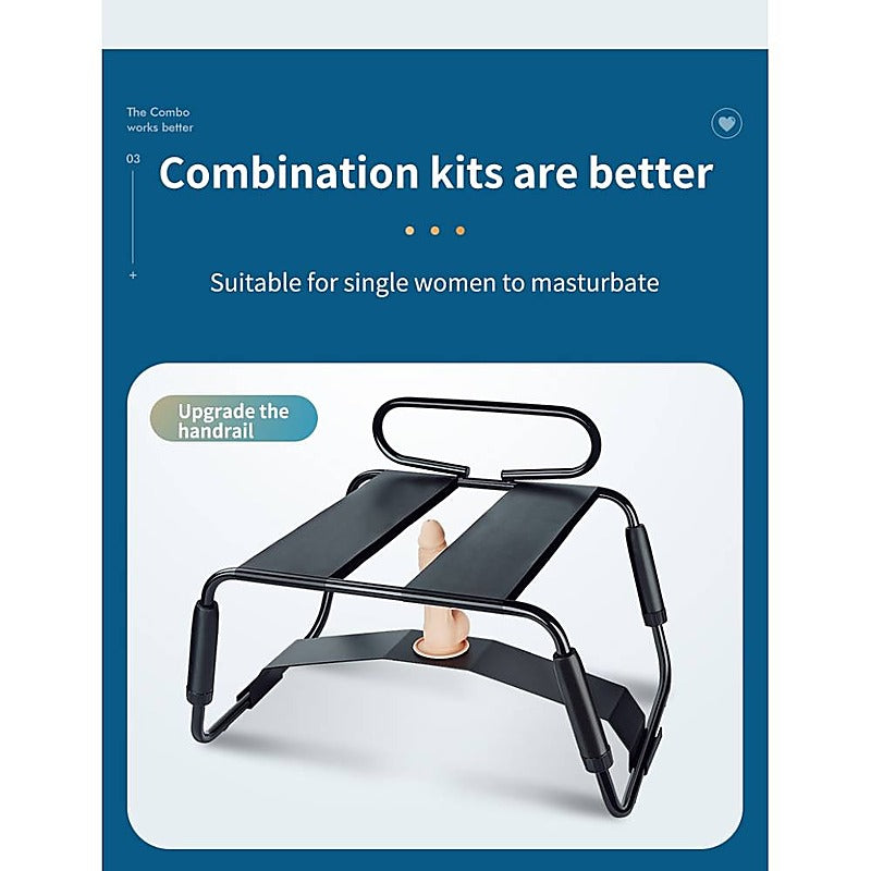 Sex Chair Adjustable Height w/ Handle and Arch Bridge Sex - Sex Furniture