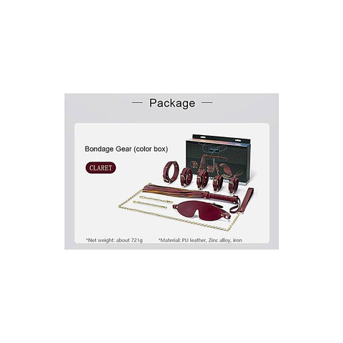 Daytona Deluxe Bondage Play Kit 8 Piece by Doc Johnson - Bondage Kits