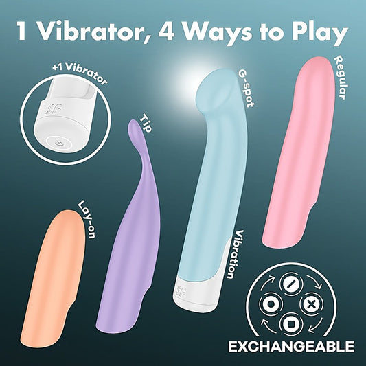 Satisfyer Playful Four Interchangeable G Spot Vibrator