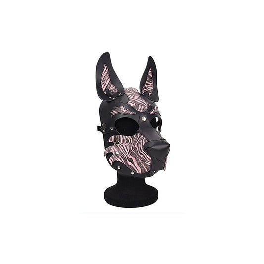 Daytona BDSM Play Dog/Pup Bondage Hood Pink