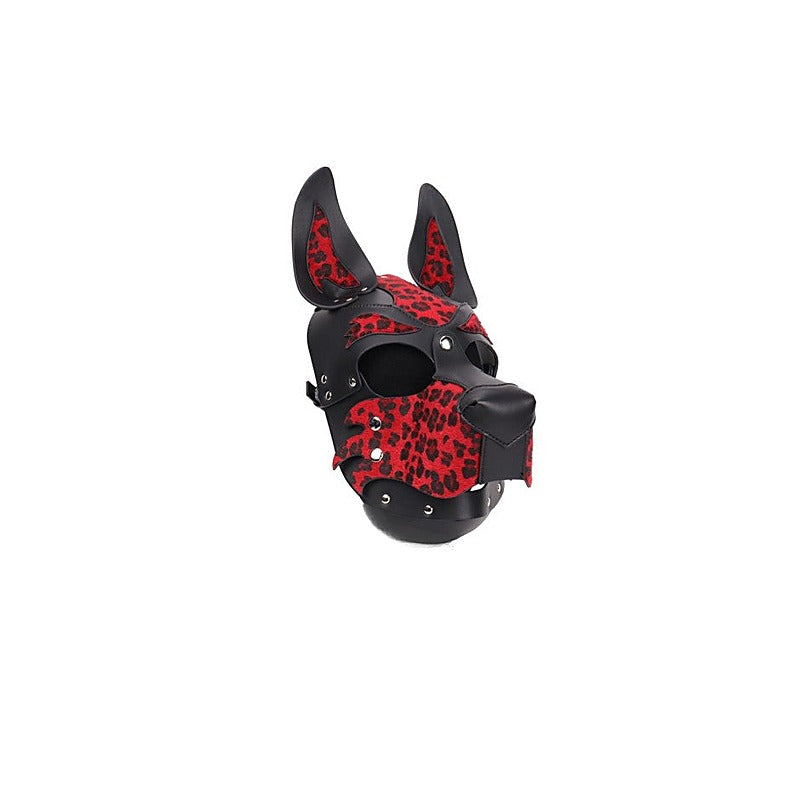 Daytona BDSM Play Dog/Pup Bondage Hood Pink - Bondage Hoods