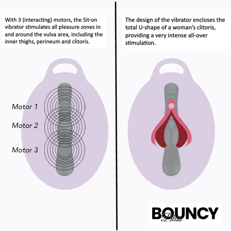 Classic Inflatable Sit-On Vibrator by Bouncy Bliss - Inflatable Dildos and Vibrators
