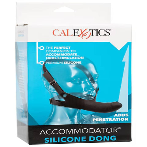 Accommodator Strap-On Silicone Dong by California Exotics - Strap On Sextoys