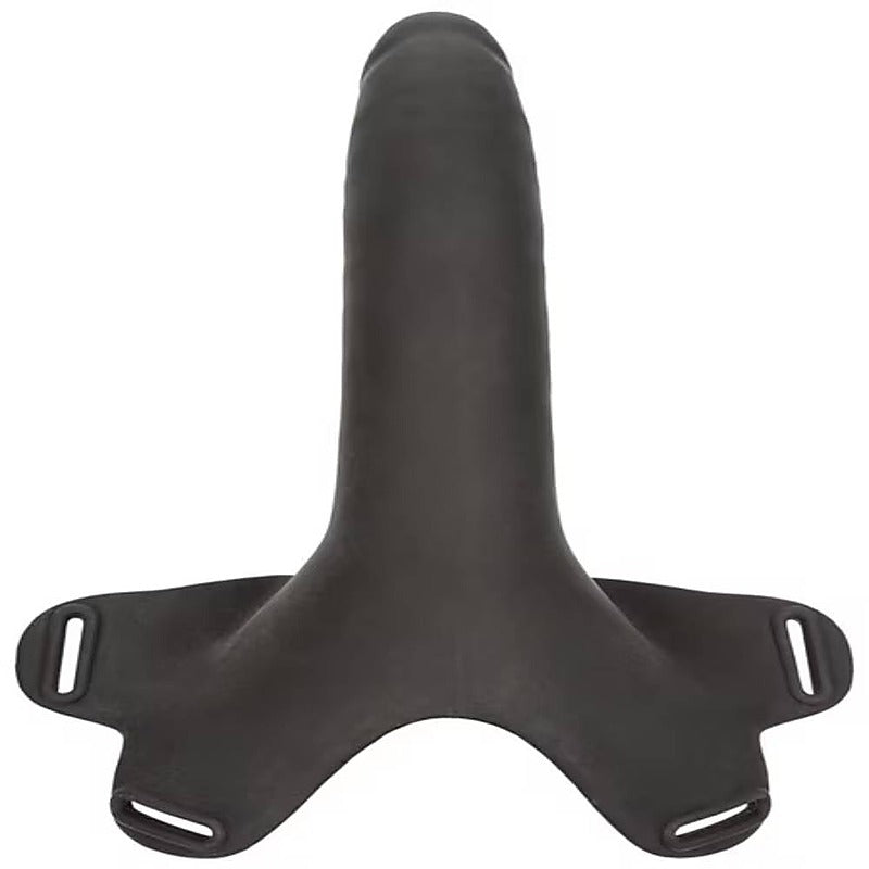 Accommodator Strap-On Silicone Dong by California Exotics - Strap On Sextoys