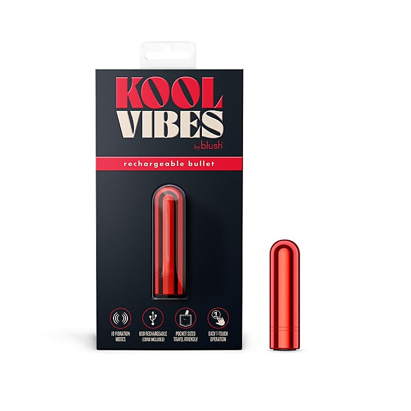 Blush Kool Vibes 2.5” Rechargeable Mini Bullet Vibrator - Bullet Vibrators