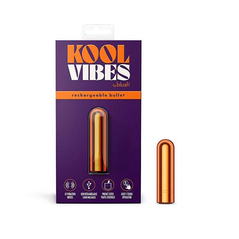 Blush Kool Vibes 2.5” Rechargeable Mini Bullet Vibrator - Bullet Vibrators