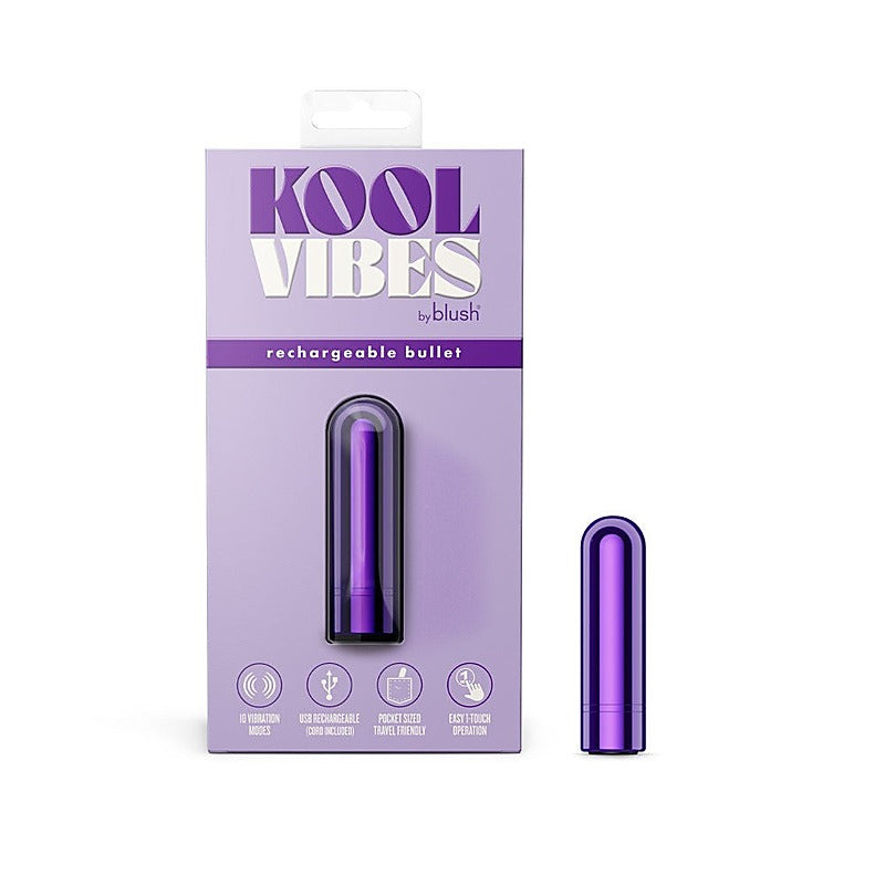 Blush Kool Vibes 2.5” Rechargeable Mini Bullet Vibrator - Bullet Vibrators