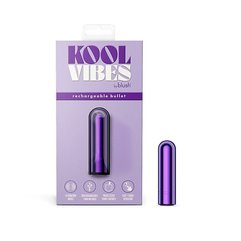 Blush Kool Vibes 2.5” Rechargeable Mini Bullet Vibrator - Bullet Vibrators