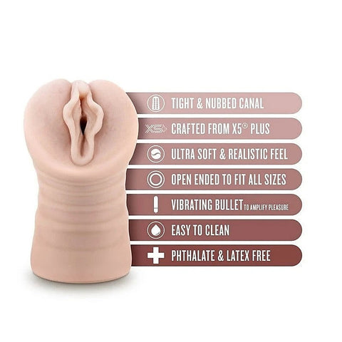 EnLust Destini Vibrating Stroker by Blush Novelties - Masturbators and Strokers