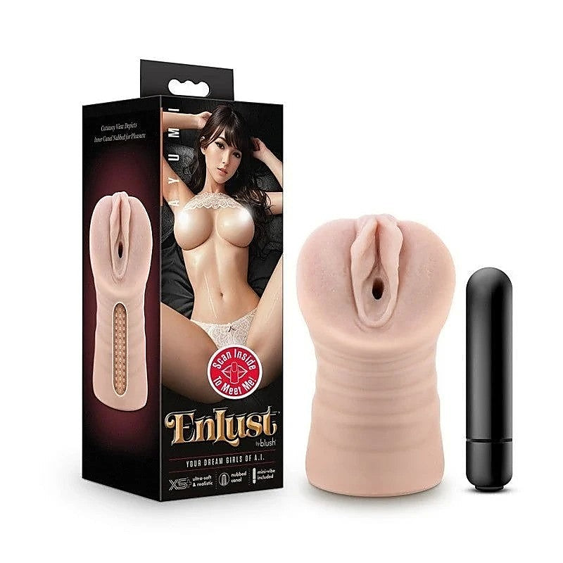 EnLust Ayumi Vibrating Male Masturbator by Blush Novelties - Masturbators and Strokers