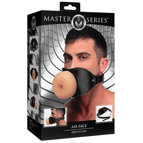 Master Series Ass Face Bondage Mouth Gag by XR Brands - Bondage Gags and Bits